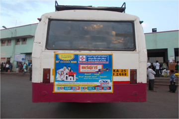 Bus Advertisement of Central Bank of India
