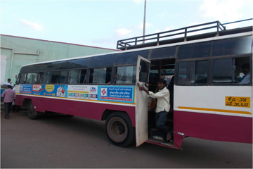 Bus Advertisement of Central Bank of India