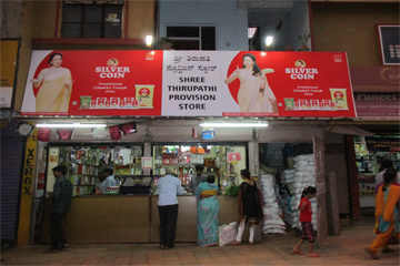 Silver coin Frontlit signboard