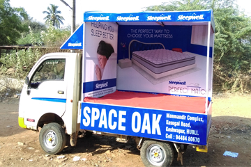 Sleepwell Mobile Van Advertisement